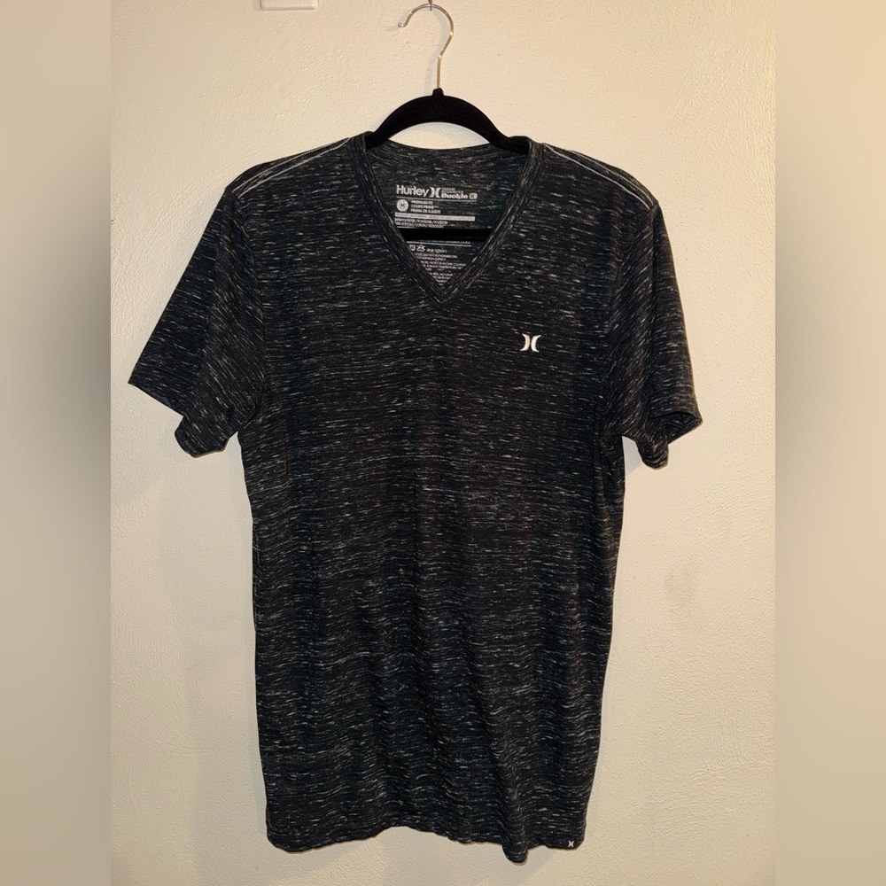 Hurley Black V-Neck Men's Shirt